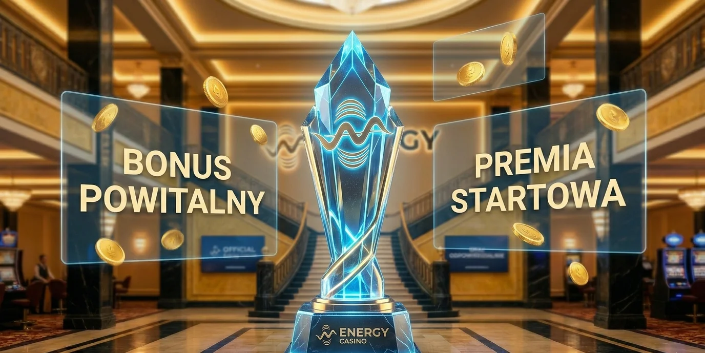 Bonus powitalny Energy Casino — kryształowe trofeum i mnożnik wygranych
